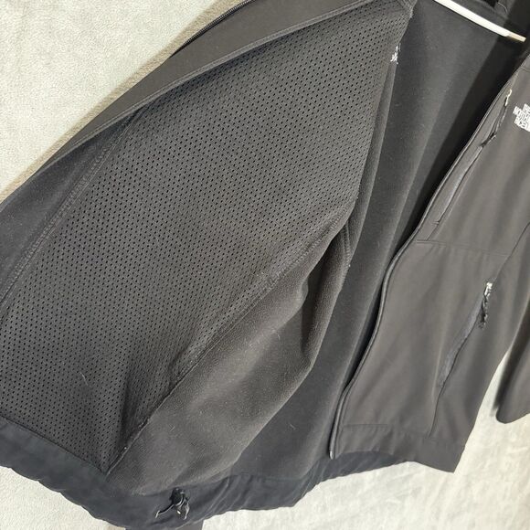 North Face Summit Series Windstopper Soft Shell Jacket Black Men Medium Full Zip - Picture 11 of 12